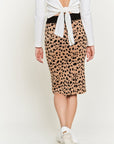 PLUS Jade By Jane Animal Print Sweater Skirt