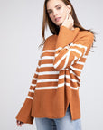 BiBi Ribbed Hem Stripe Sweater