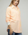 Davi & Dani Stripe Button Down Long Sleeve Shirt - Online Only