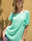 e Luna PLUS Solid One Shoulder Top