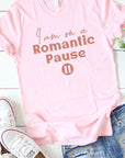 Romantic Pause Graphic Tee PLUS