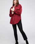 BiBi Fleece Buttoned Down Oversized Jacket