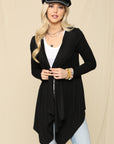 Celeste Full Size Open Front Knit Cardigan