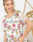 e Luna PLUS Floral Boxy Top