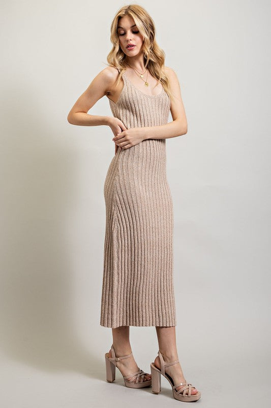 Ribbed Knit Maxi Dress