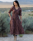 Long Way Home Floral Cotton Midi Dress