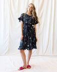Ruffle & Wrap Wildflower Faux Wrap Dress
