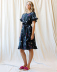 Ruffle & Wrap Wildflower Faux Wrap Dress