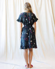 Ruffle & Wrap Wildflower Faux Wrap Dress