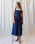 Best Ever Denim Maxi Dress – Smocked Back & Pockets