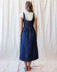 Best Ever Denim Maxi Dress – Smocked Back & Pockets