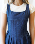 Best Ever Denim Maxi Dress – Smocked Back & Pockets