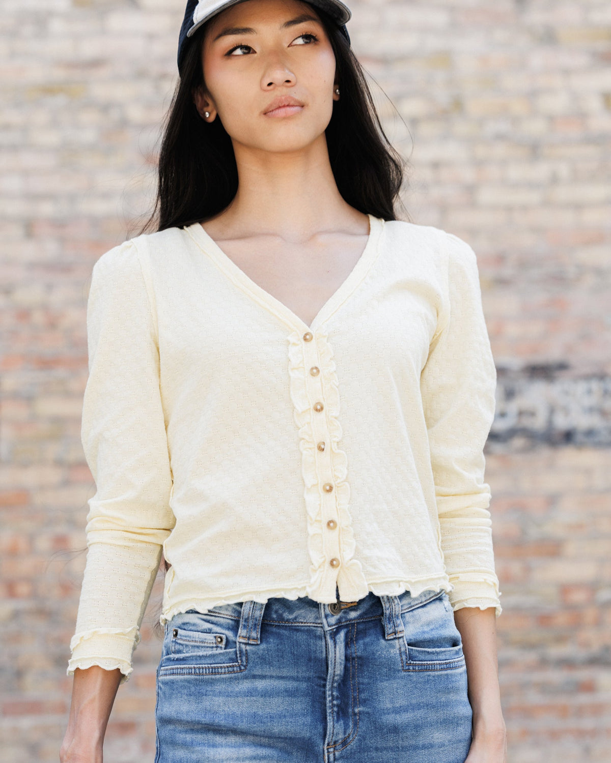 Carry On Ruffle Cardigan