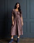 Long Way Home Floral Cotton Midi Dress