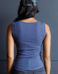 Everyday Ribbed Scoop Neck Tank