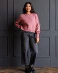 The Best Dusty Rose Crewneck Sweater