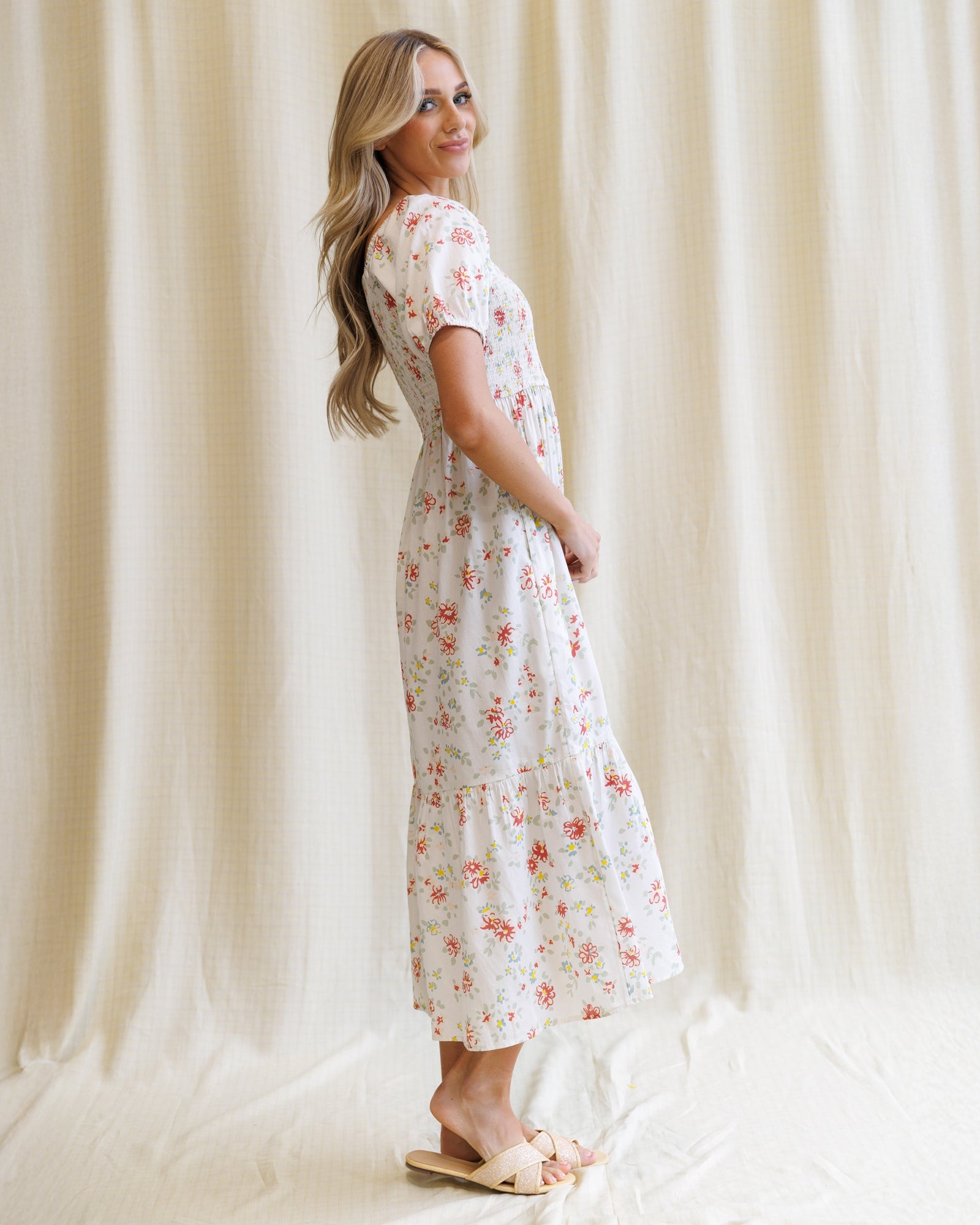 Romantic High Tea Midi Dress