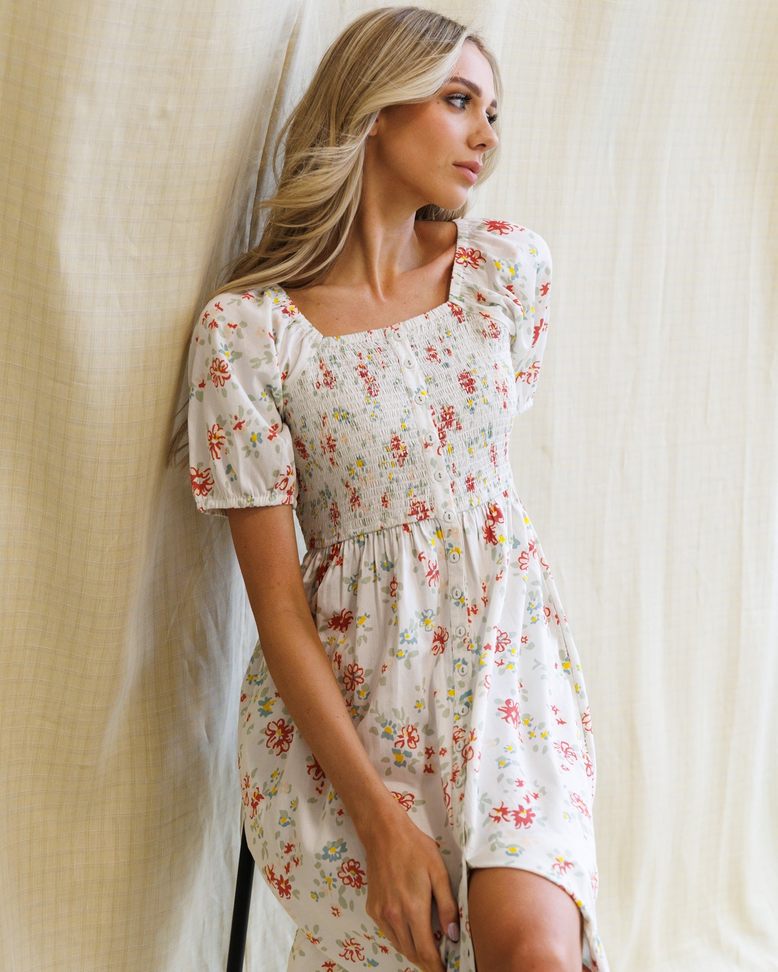 Romantic High Tea Midi Dress