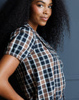 Classic Plaid Cotton Short Sleeve Button Down Shirt