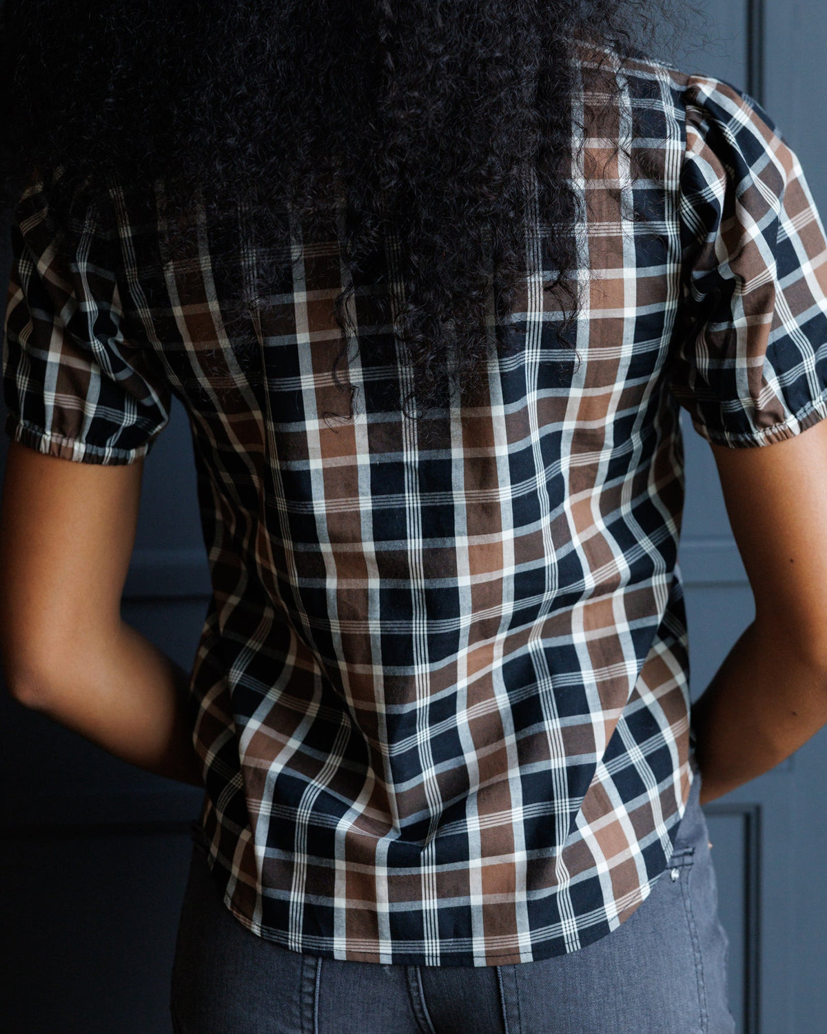 Classic Plaid Cotton Short Sleeve Button Down Shirt