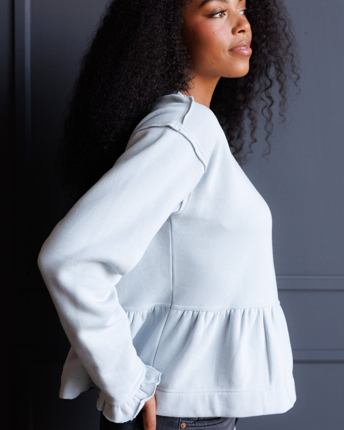 Country Peplum Sweatshirt