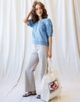Portside Chambray Popover Top