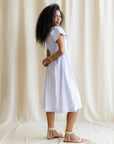 Countryside Purple Gingham Midi Dress