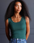 Everyday Ribbed Scoop Neck Tank