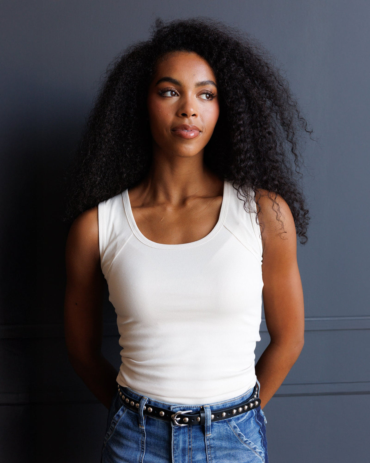 Everyday Ribbed Scoop Neck Tank