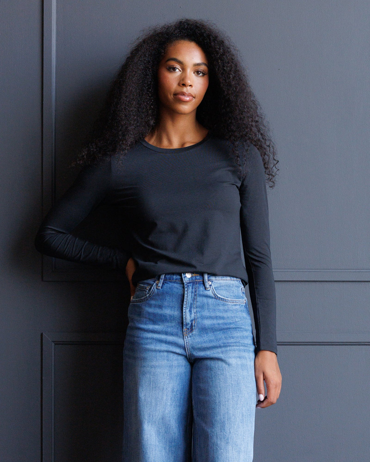 Essential Long Sleeve Crewneck Tee