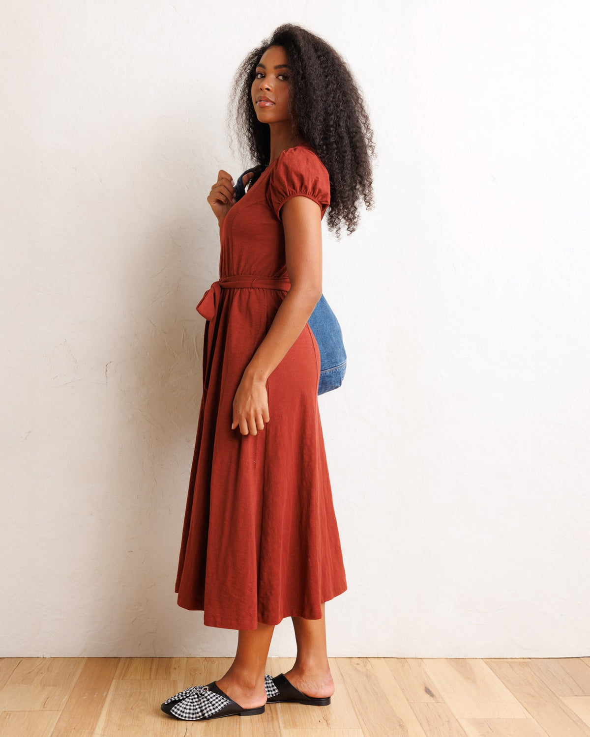 Sugar & Spice Puff Sleeve Maxi Dress