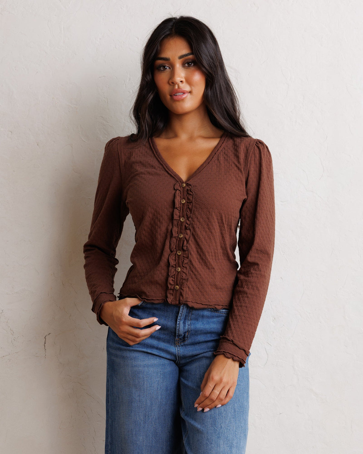 Carry On Ruffle Cardigan
