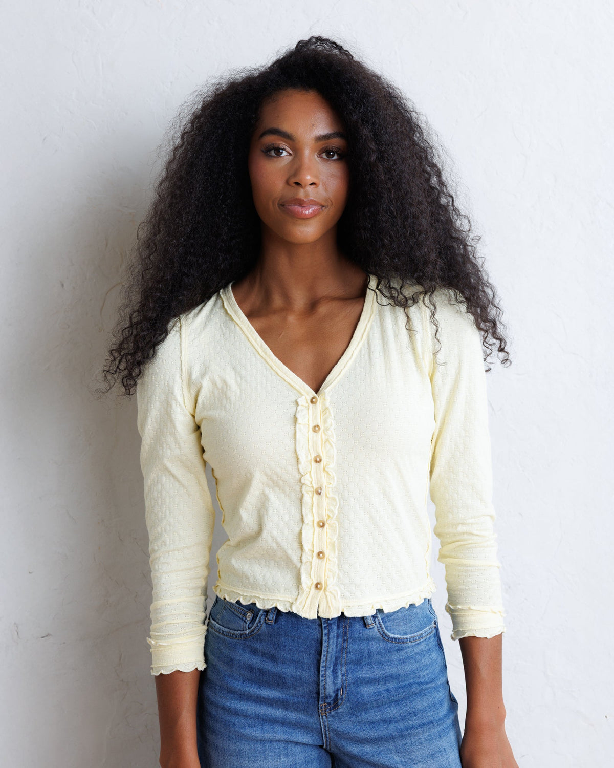 Carry On Ruffle Cardigan