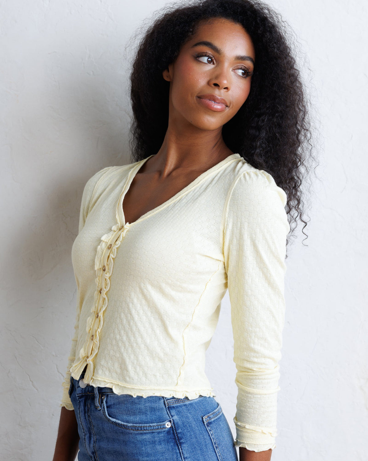 Carry On Ruffle Cardigan