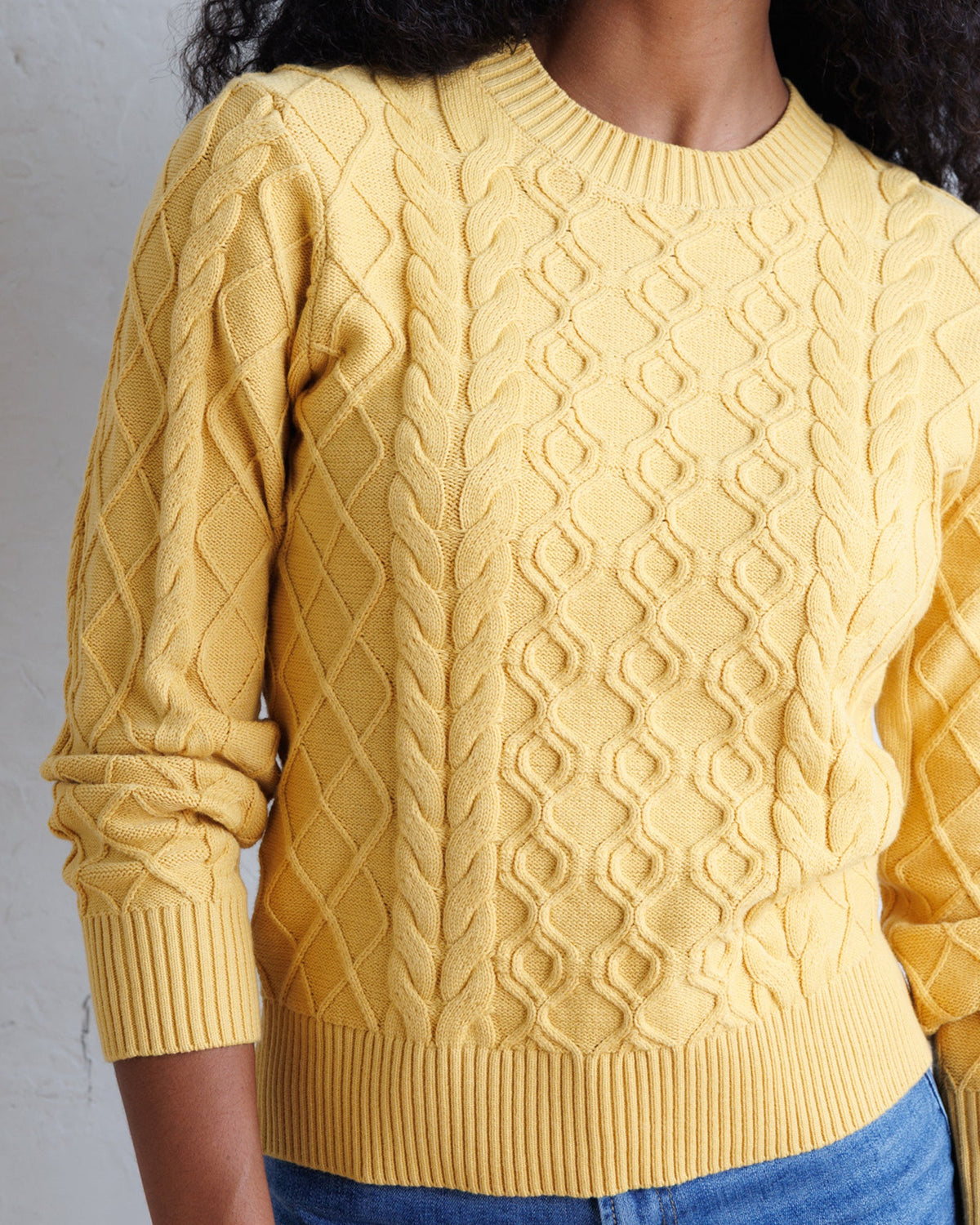 Glow On Cable Knit Sweater in Fall Leaf