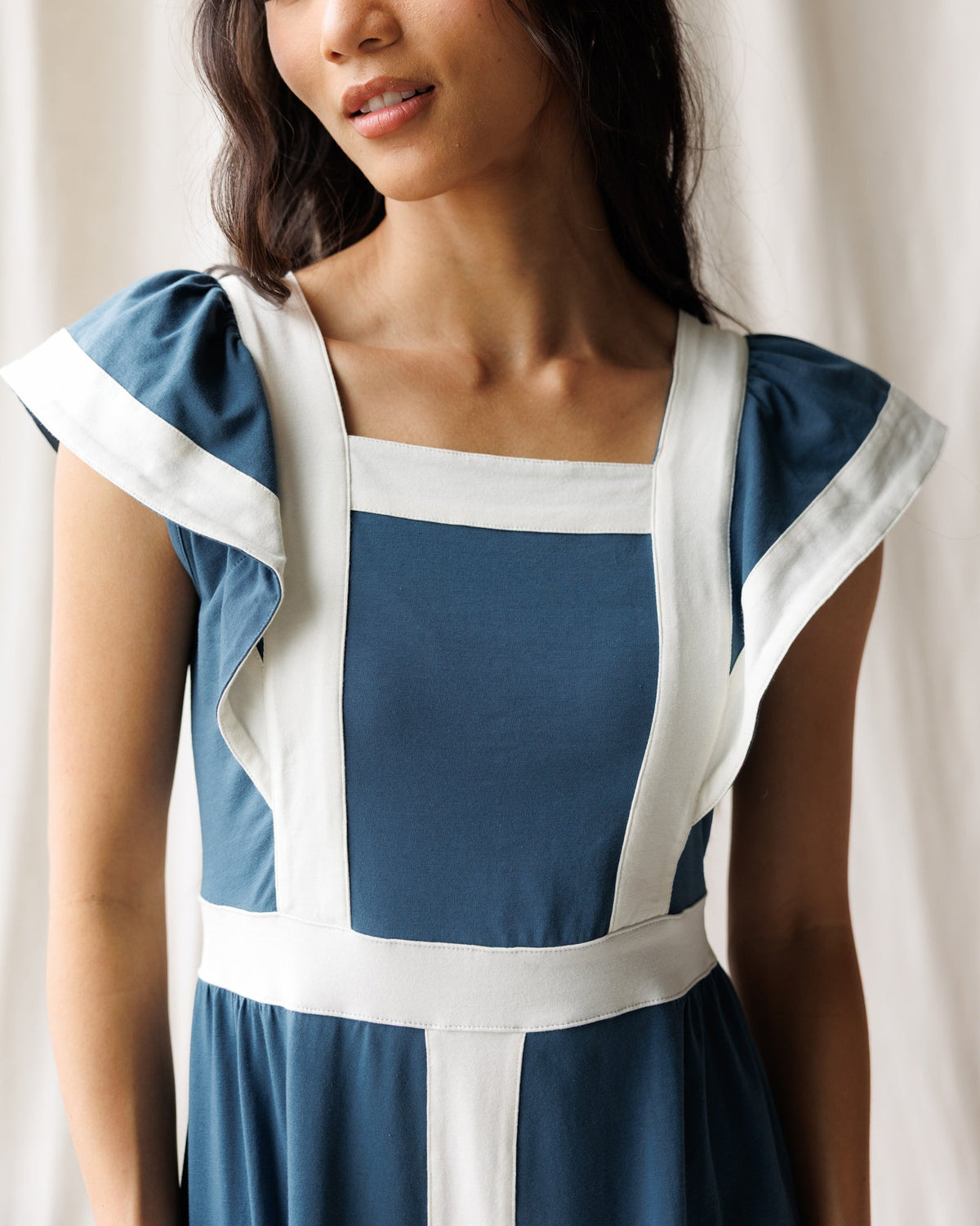 Block Party Slate Blue Tiered Maxi Dress