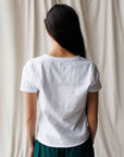 Sunflower Fields Embroidered V-Neck Tee