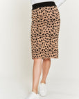 PLUS Jade By Jane Animal Print Sweater Skirt