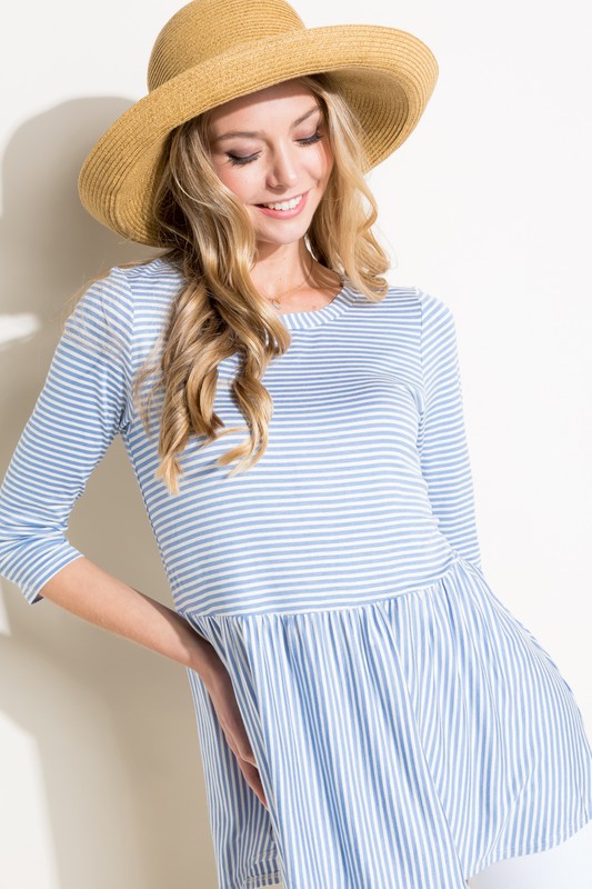 e Luna PLUS Pin Stripe Tunic