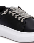 Jaxen Rhinestones Lace Up Sneakers