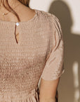 Maylee Dress in Apricot - My Pampered Life Seattle