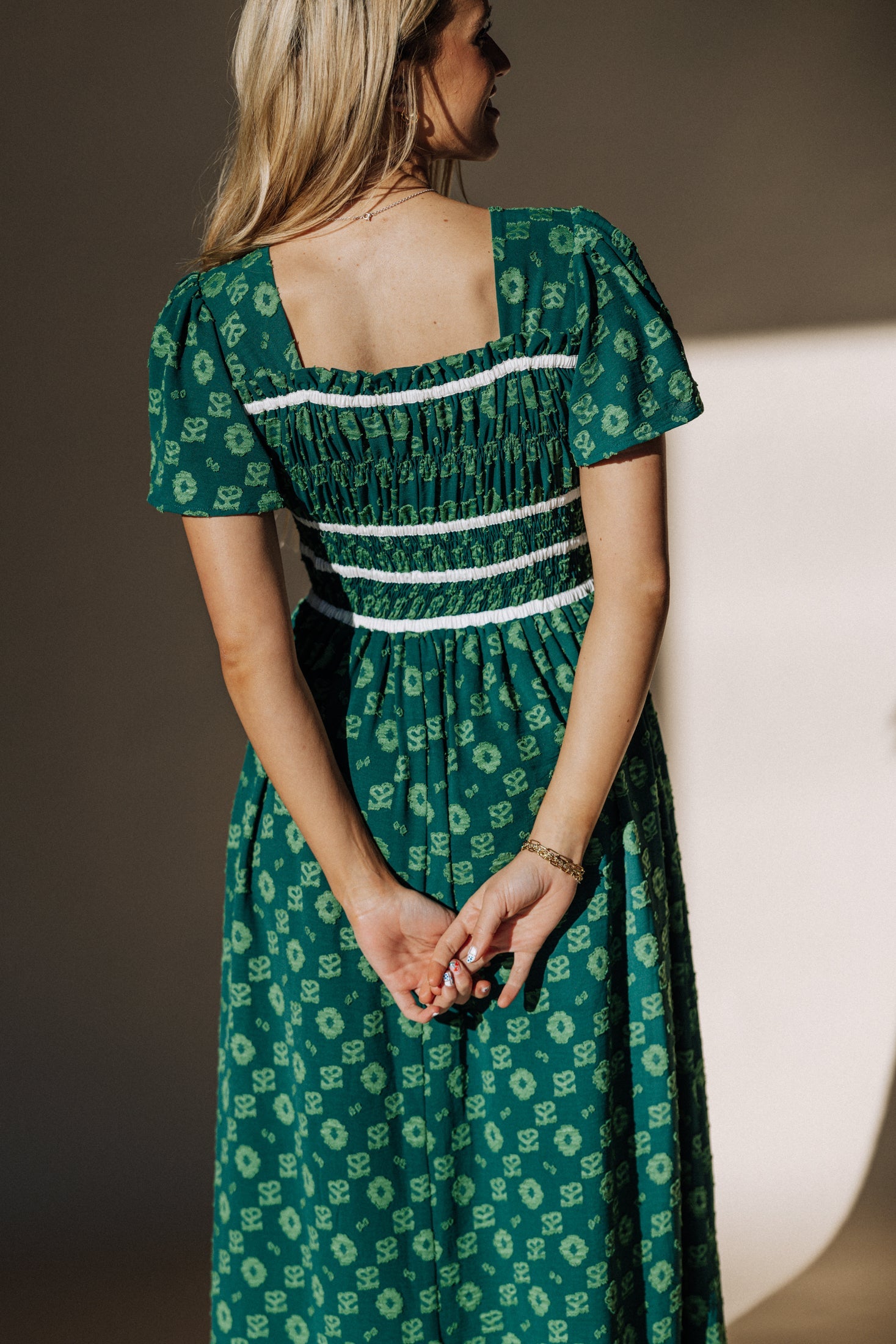 Foster Maxi Dress In Dark Green
