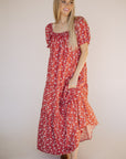 Bella Maxi Dress in Red