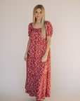 Bella Maxi Dress in Red