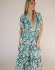 Uma Maxi Dress in Turquoise