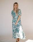 Uma Maxi Dress in Turquoise