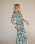 Uma Maxi Dress in Turquoise