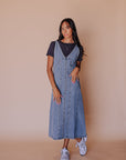 90’s Babe Denim Overall Dress