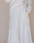 Lexi LDS Temple Skirt in White - My Pampered Life Seattle