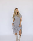 Kanyan Midi Dress in Gray